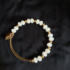 Alex and Ani Beaded Charm Adjustable Bangle Express Yourself  Self Love   360